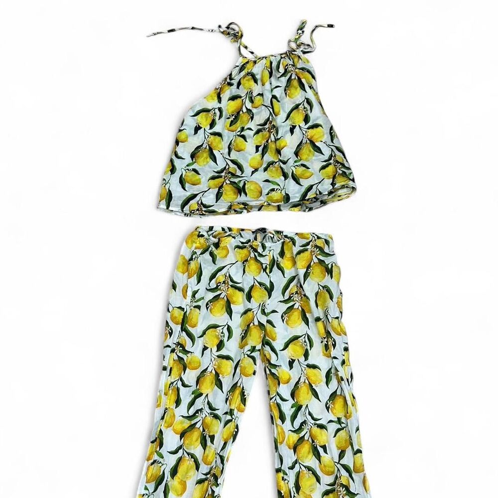 J Crew Limoncello Summer Set Womens Medium 100 Percent Cotton Matching Set